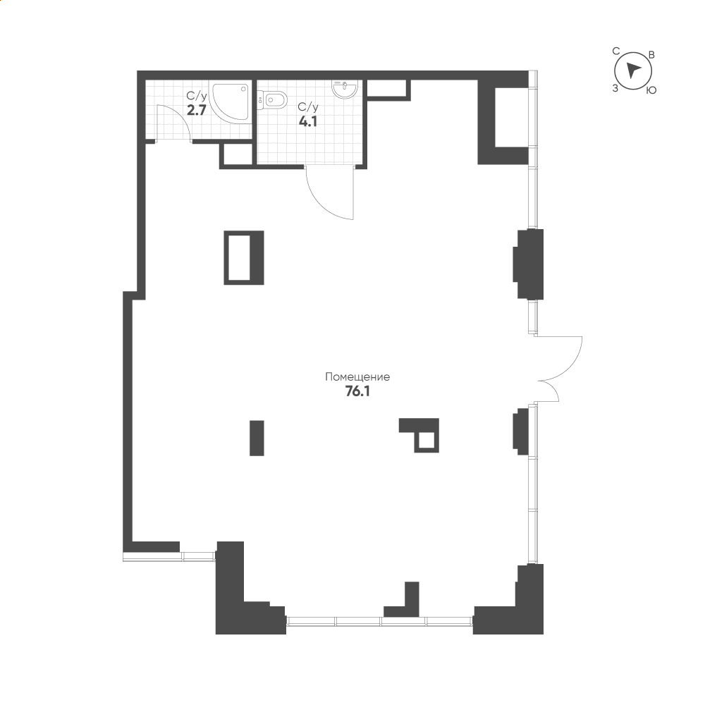 План с мебелью