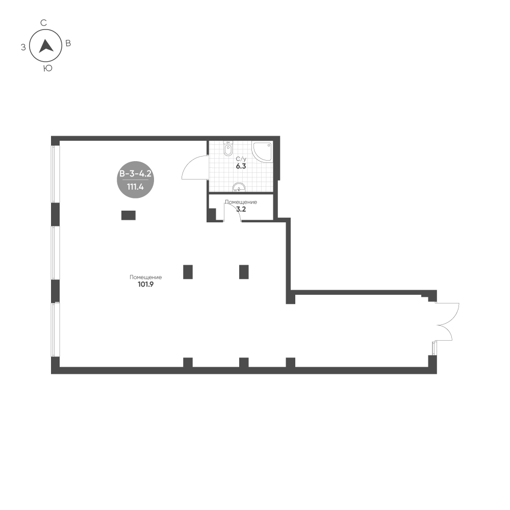 План с мебелью